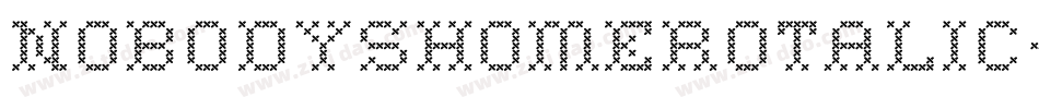 NobodysHomeRotalic-5eWB字体转换