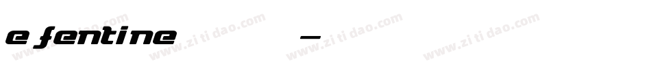 efentine转换器字体转换