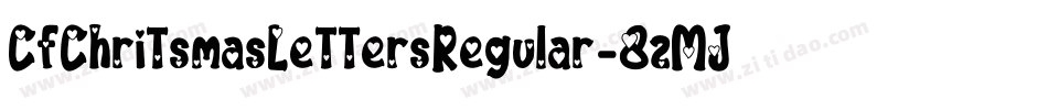CfChritsmasLettersRegular-8zMJ字体转换