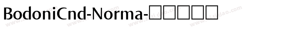 BodoniCnd-Norma字体转换