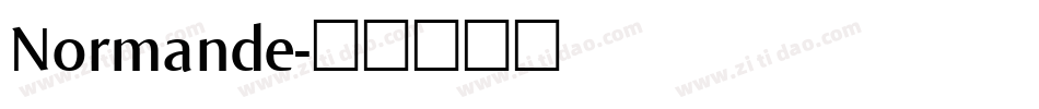 Normande字体转换