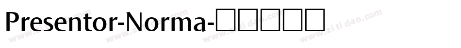 Presentor-Norma字体转换
