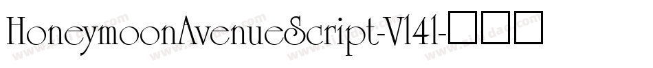 HoneymoonAvenueScript-Vl4l字体转换