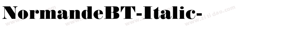 NormandeBT-Italic字体转换