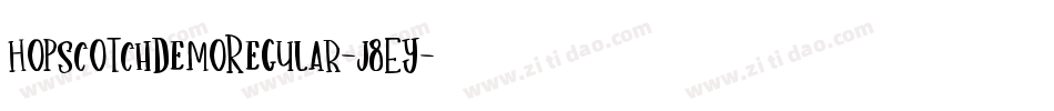 HopscotchDemoRegular-j8Ey字体转换