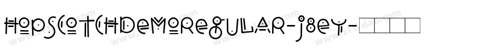 HopscotchDemoRegular-j8Ey字体转换