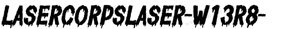 LaserCorpsLaser-w13R8字体转换