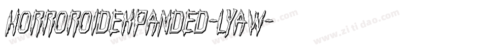HorroroidExpanded-lyaw字体转换