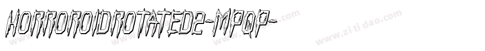 HorroroidRotated2-MPqP字体转换