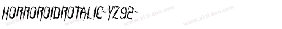 HorroroidRotalic-YZ92字体转换