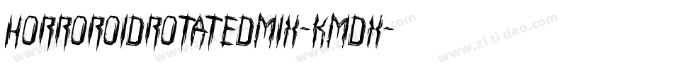 HorroroidRotatedMix-KmDX字体转换