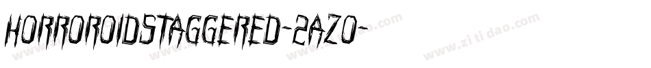 HorroroidStaggered-2azo字体转换
