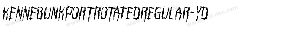 KennebunkportRotatedRegular-YDZ2字体转换