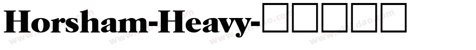 Horsham-Heavy字体转换