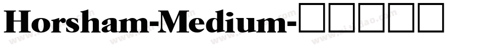 Horsham-Medium字体转换