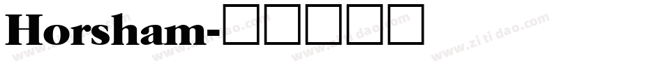 Horsham字体转换