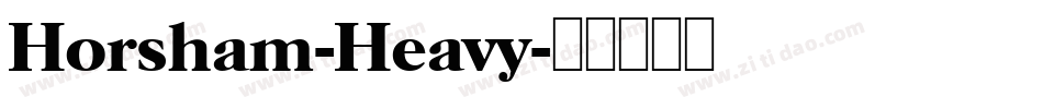 Horsham-Heavy字体转换