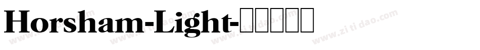 Horsham-Light字体转换