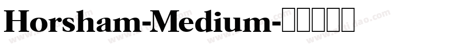 Horsham-Medium字体转换