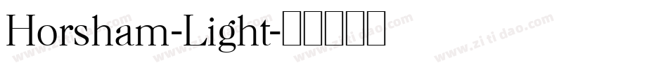 Horsham-Light字体转换