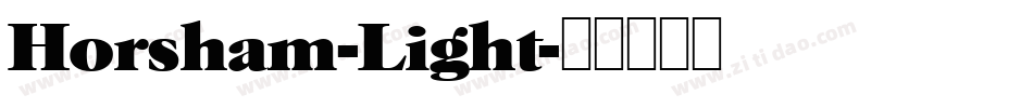 Horsham-Light字体转换