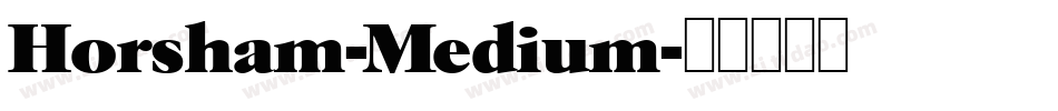 Horsham-Medium字体转换