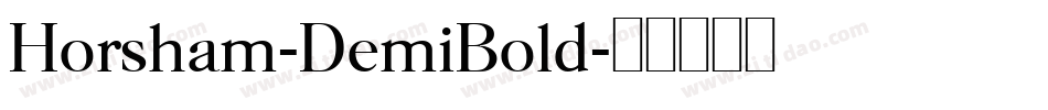 Horsham-DemiBold字体转换