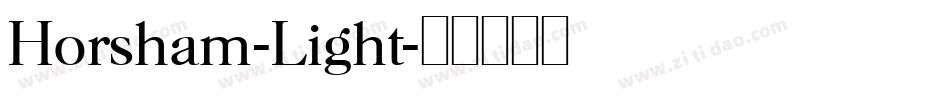 Horsham-Light字体转换
