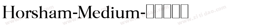 Horsham-Medium字体转换