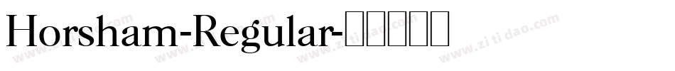 Horsham-Regular字体转换
