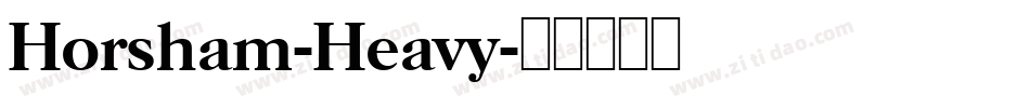 Horsham-Heavy字体转换