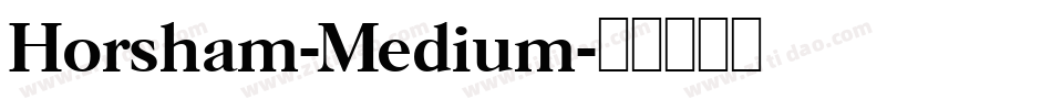 Horsham-Medium字体转换