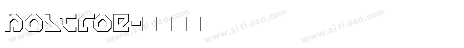 nostroe字体转换