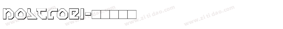 nostroei字体转换