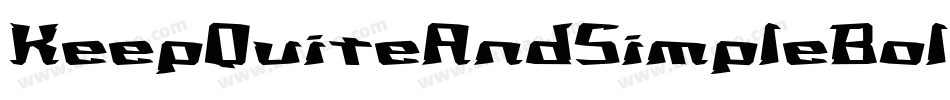 KeepQuiteAndSimpleBold-RD9o字体转换
