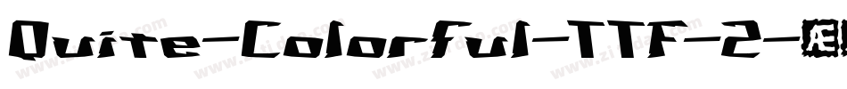 Quite-Colorful-TTF-2字体转换