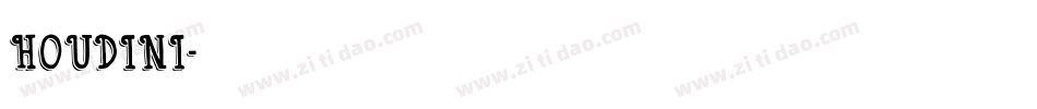 Houdini字体转换