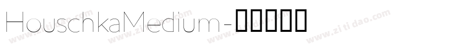 HouschkaMedium字体转换