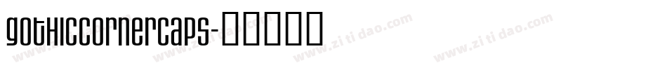 GothicCornerCaps字体转换