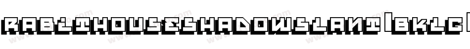 RabitHouseShadowSlant-BKlG字体转换