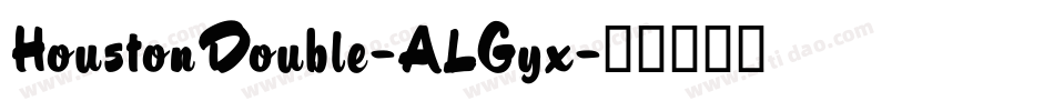 HoustonDouble-ALGyx字体转换