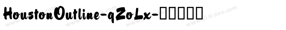 HoustonOutline-qZoLx字体转换