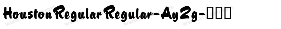 HoustonRegularRegular-Ay2g字体转换