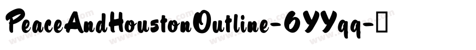 PeaceAndHoustonOutline-6YYqq字体转换