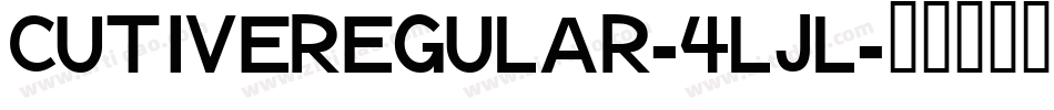 CutiveRegular-4LJl字体转换