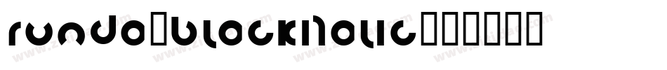 Runda-BlackItalic字体转换