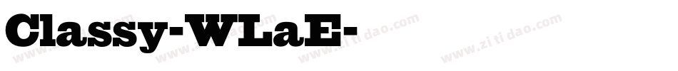 Classy-WLaE字体转换