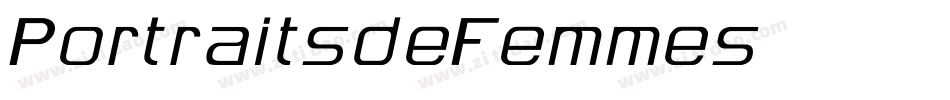 PortraitsdeFemmes字体转换