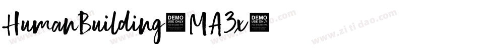 HumanBuilding-MA3x字体转换
