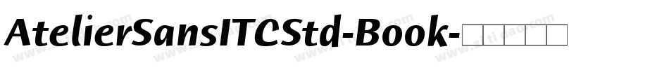 AtelierSansITCStd-Book字体转换